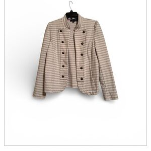 Tommy Hilfiger Gray & White Striped Blazer